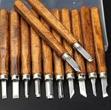 木彫細工のみ鑿大工道具各種ノミ12本セット彫刻刀14cm
