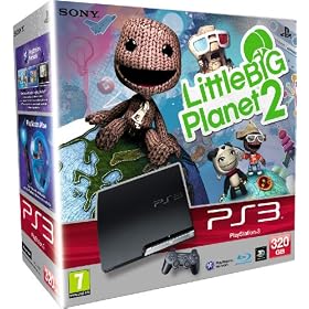 Sony PlayStation 3 Slim Console (320 GB Model) with LittleBigPlanet 2 Game