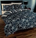 Dreams 'n' Drapes Avery Quilt Set Charcoal, Double