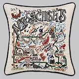 Massachusetts State Pillow by Catstudio