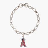 Los Angeles Angels of Anaheim Silver Tone Single Charm Bracelet