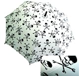 Punk Rock Retro SKULL White Rain Umbrella