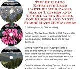 The Guerilla Marketing, Building Effective Lead Capture Web Pages, Sales Letters for Rubber and Vinyl Floor Mats Businesses