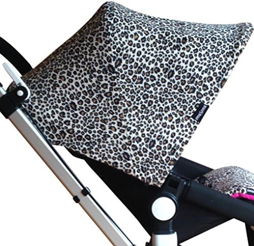 emaSema "Leopard Minky" Replacement Hood for Bugaboo Stroller, Cameleon/ Cameleon3