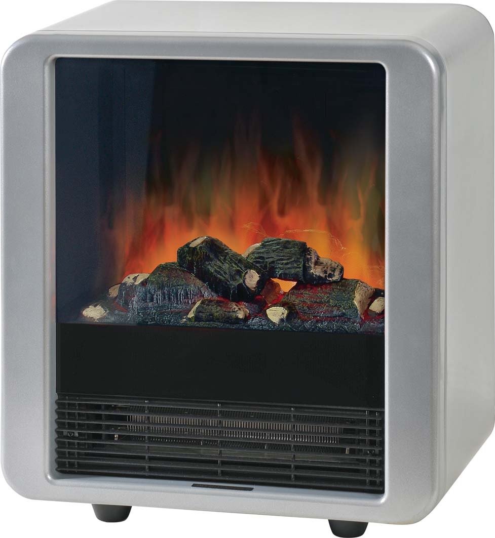 Radiador imitando chimenea con fuego