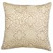 Decorative Handmade Silky Cushion Cover / Pillow Sham - Gold Chinese Lotus Flower Design