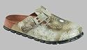 Alpro Clogs ''C130'' aus Birko-Flor in letter mix olive mit schmalem Fussbett