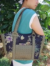 Oriental charm Flower Printed handbag