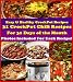 Books : Easy & Healthy Crock Pot Cookbook: 31 Delicious & Nutritious Crockpot Chili Recipes for 31 Days of the Month. Photos Included for each recipe! Red Hot. (Crockpot Cookbook Best Sellers)