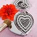 Heart Design Classy Compact Mirror Wedding Favors