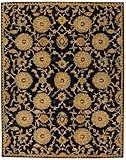 IMAGE OF Safavieh Anatolia Collection Handmade Navy and Gold Hand-Spun Wool Area Rug, 6-Feet by 9-Feet