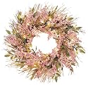 GKI Bethlehem Lighting 35 Clear/White Frost Mini Light Designer Soft Mauve and Cream Berry 24-Inch Wreath