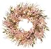 GKI Bethlehem Lighting 35 Clear/White Frost Mini Light Designer Soft Mauve and Cream Berry 24-Inch Wreath