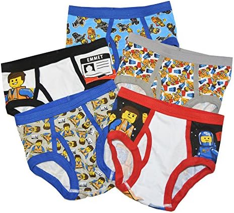Handcraft Little Boys' Lego Movie 5 Pack Underwear Brief (6, Multi)