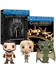 DVD: Game of Thrones Seasons 1 & 2 with Exclusive Funko Pop Vinyls (Blu-ray/DVD Combo + Digital Copy) - HBO Studios