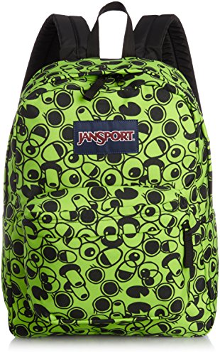 JanSport Superbreak Backpack (Zap Green Double Vision)