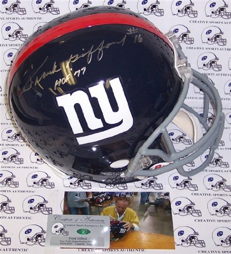 Frank Gifford Autographed/Hand Signed New York Giants Throwback Full Size Helmet