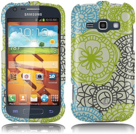 Hard Case Sand Dollar Flower Design Pattern Faceplate for Samsung Galaxy Ring Prevail 2 M840 Unique Fun Cool Trendy Retro Indi Vintage Design by ThePhoneCovers