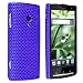 Snap-on Rubber Coated Case for Sony Ericsson Xperia X10 Rachael, Blue Meshed Rear
