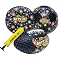 Football, Flyer, Soccer Ball and Air Pump Combo Set - Black