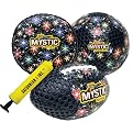 Football, Flyer, Soccer Ball and Air Pump Combo Set - Black