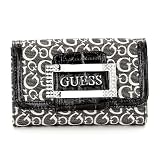 Women's Eternal SLG Black Jacquard Tri-Fold Wallet M: Black Tri-Fold Wallet