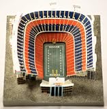 2001 - NFL / Bridgepoint Collectibles - Denver Broncos - Mile High Stadium 3D Replica - Measures 6x5x2 Inches - On Base - Felt Covered Bottom - Display Stock - Limited Edition - Rare - Collectible