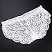 Tenworld Translucent Underwear Set Women Lace Strap Tank Top Briefs White(S-XL)