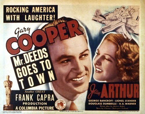 Gary Cooper and Jean Arthur in Mr. Deeds Goes to Town 11x14 Lobby Card Reproduction