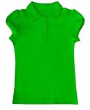 CLASSROOM Girls 7-16 Interlock Yoke-Back Polo Shirt