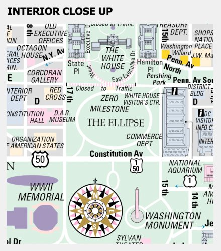 Streetwise Washington, DC Map - Laminated City Street Map of Washington, DC under Maps in The Books Store