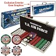 U.S. Air Force CLAY-Filled 500 Poker Chip Set w/Custom Case