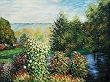 IMAGE OF Art Reproduction Oil Painting - Corner of the Garden at Montgeron - Extra Large 30