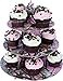 Havercamp White Camo Cupcake Stand with 3 Tiers in Next Vista Pattern with White Background for Showers, Parties