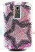 Pink Silver Black Multi Star Sparkling Premium Luxury Rhinestones Full Diamond Bling Blackberry Bold 9000 Snap on Cell Phone Case
