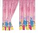 Character World Disney Princess Chandelier Curtains with Tie Backs, 72 Inch