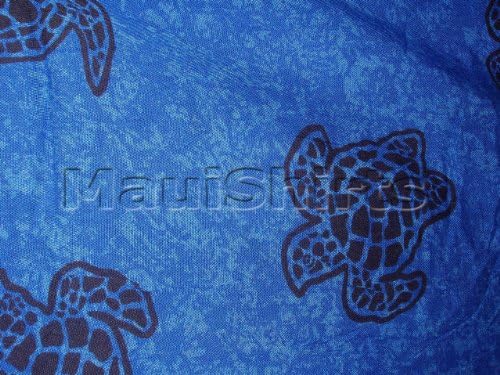Sarong Wrap - Honu Turtle Full Size Bathing Suit Cover Up Hawaiian Aloha Island Tropical Batik Rayon Pareo in Royal Blue