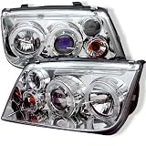 1999-2004 VW Jetta SR LED Chrome Halo Projector Headlights