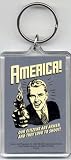 Retro Spoofs - America Love to Shoot - Acrylic Keychain