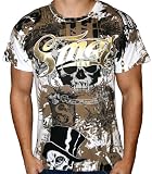 SMET Christian Audigier Ed Hardy Mens Tattoo Graphic Print Short Sleeve T-Shirt Tee Top
