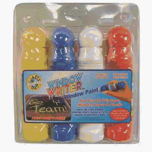 Childrens Toyshop  Toys : Crafty Dab 75375 4 Pack Washable Window Paint