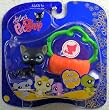 Littlest Pet Shop Assortment 'B' Series 3 Collectible Figure Black Cat with Pumpkin Basket