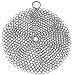 Stainless Steel Cast Iron Skillet Cleaner Chainmail Cleaning Scrubber With Hanging Ring for Cast Iron Pan,Pre-Seasoned Pan,Griddle Pans, BBQ Grills and More Pot Cookware-Round 7 Inch Diameter