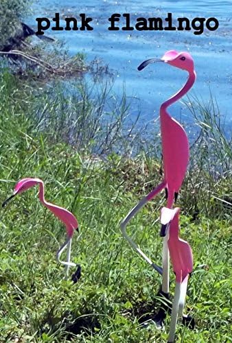 PVC Pipe Rockin' Yard Birds Family Lawn/Art Decor Pink Flamingo 1 LARGE approx. 28"tall and 2 SMALL approx. 18" tall