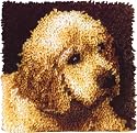 Wonderart 12 Inch x12 Inch Latch Hook Kit-Puppy Love