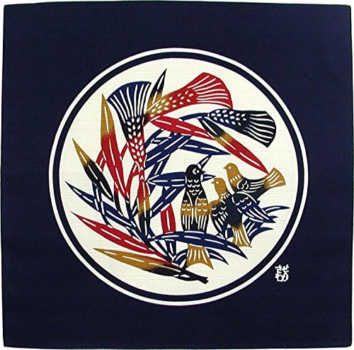 Small Furoshiki Motif of SERIZAWA Aesop's Fables Japanese Wrapping Cloth 43x43cm from Japan