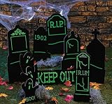 Glow in the dark Cemetery Yard Signs Hallowween Decor 61%2BNAxSLyAL. SL160 Glow in the dark Cemetery Yard Signs Hallowween Decor