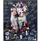 New York Giants 2007 Team Signed - Burress TD Celebration - Limited Edition Autographed 20x24 Photograph with 34 Signatures