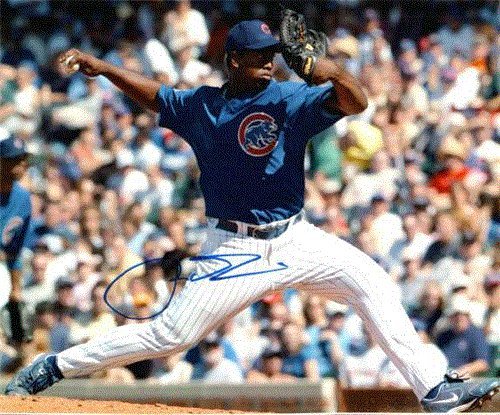 Autographed/Hand Signed Jerome Williams Chicago Cubs 8x10 Photo