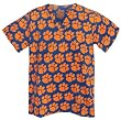 Clemson Scrubs Top Shirt-Size MED- Clemson Tigers 100% Natural Cotton - NOT a CHEAP BLEND - For HIM or HER- GIFT Ideas for Man Men Woman Women Ladies Nurses MOM Mother or DAD Father